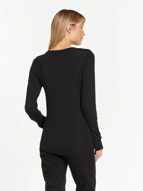 Stacy Long Sleeve Top Black