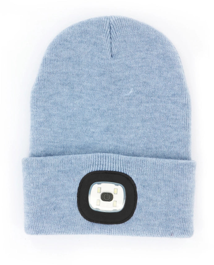 Night Scope Brightside Rechargable LED Beanie Blue