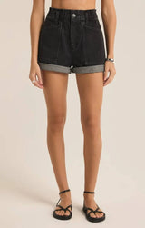 Odin Denim Shorts Black