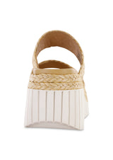Zayla Platform Slip On Sandals Natural