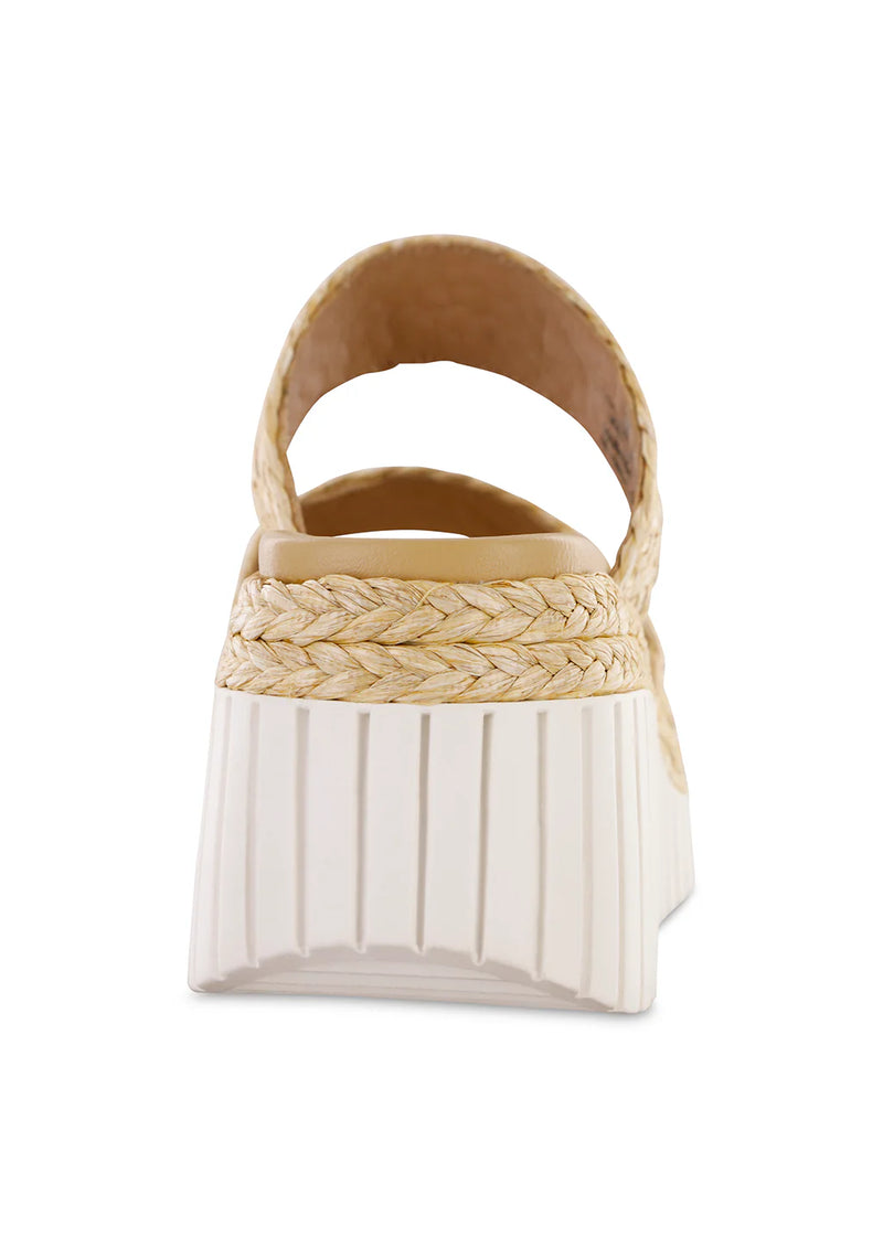 Zayla Platform Slip On Sandals Natural