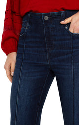 Gia Glider Pintuck Flare Jeans Upland