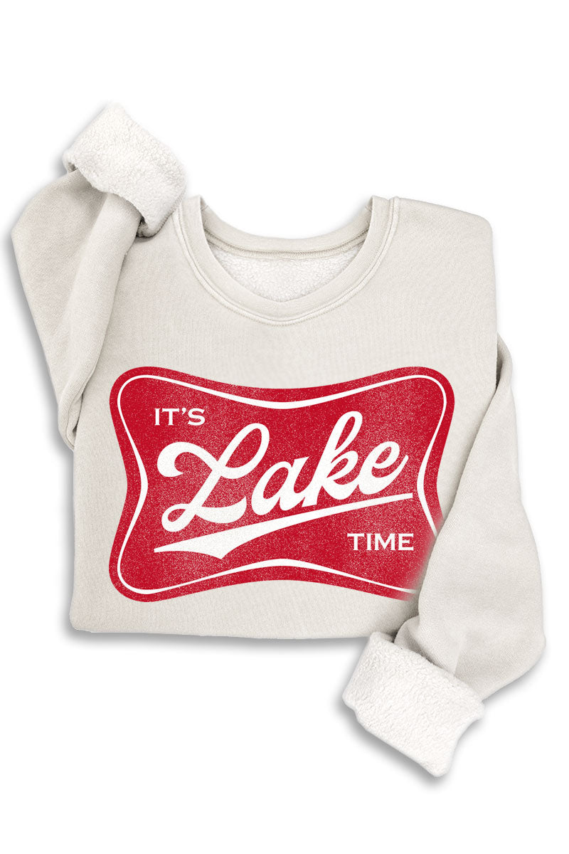 It's Lake Time Mineral Sweatshirt Mineral Beige