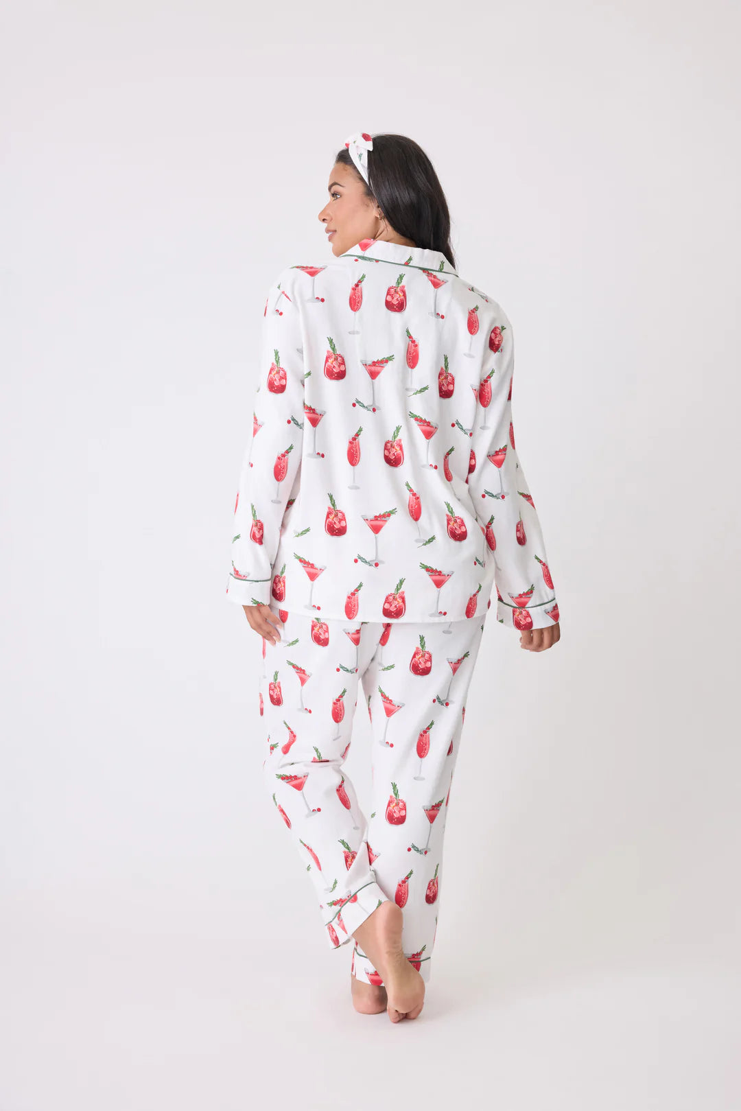 Flannel PJ Set Warm Wishes + Cocktail Kisses