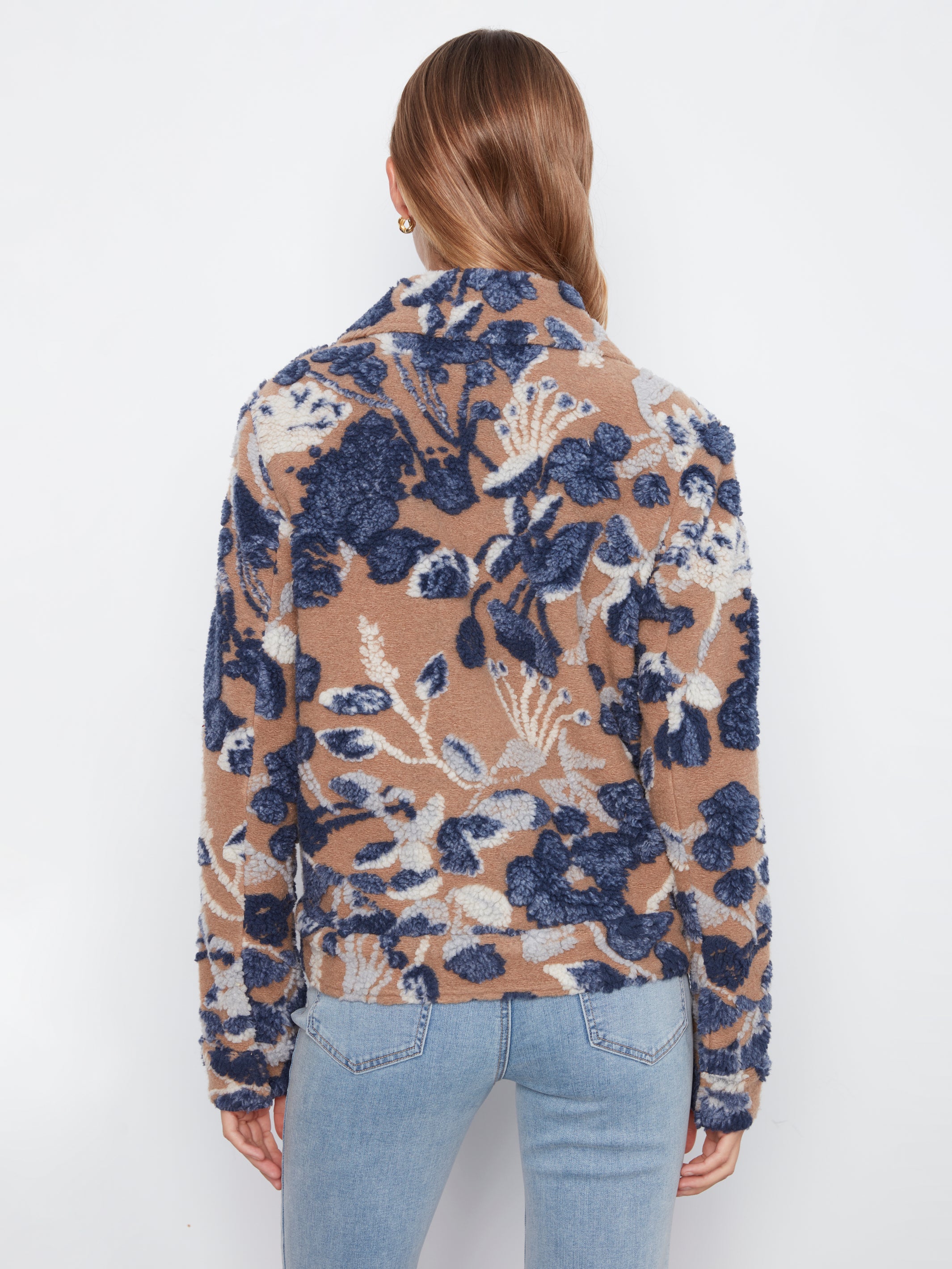 Sherpa Flocked Short Coat Carolina