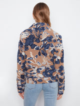 Sherpa Flocked Short Coat Carolina