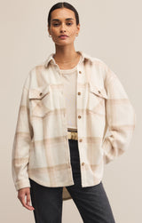 Hiker Two Toned Fleece Jacket Smokey