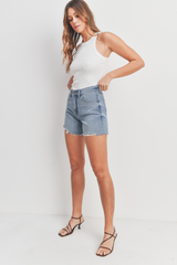High Rise Boyfriend Shorts Medium