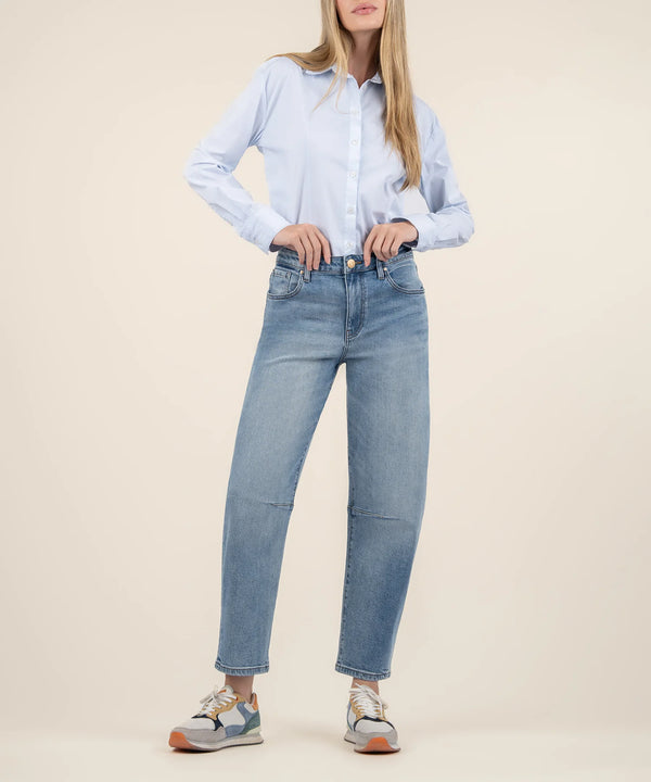 Ashley High Rise Slouchy Barrel Leg Jeans Decency