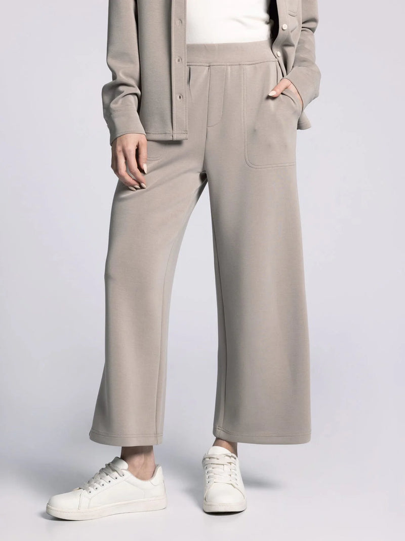 Mildred Cropped Pants Taupe