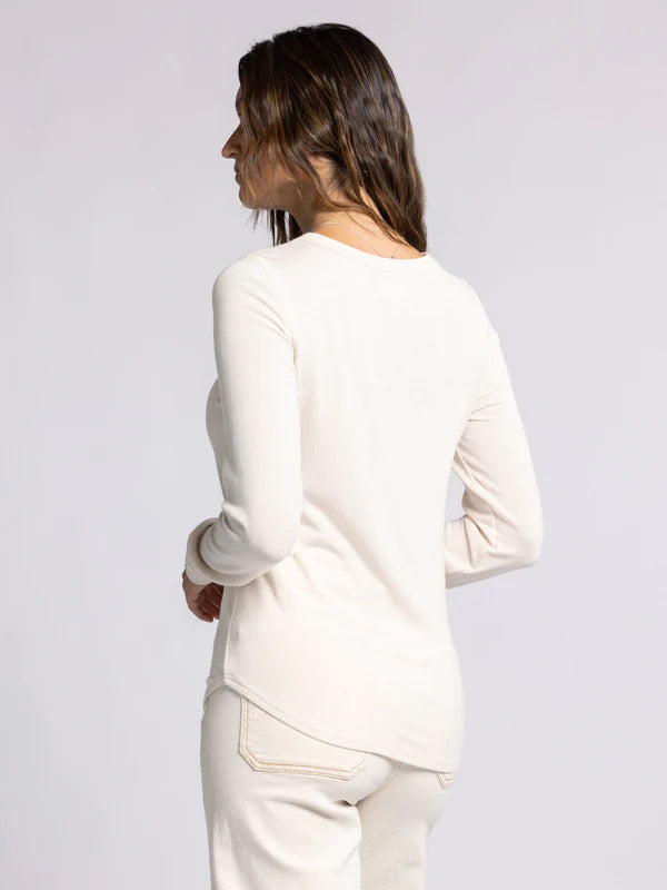 Stacy Long Sleeve Top White Swan