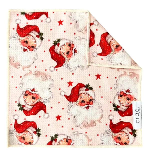 Crae.Home Double Sided Washcloth Merry McSanta