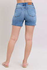 2 Button Mid Length Dad Shorts Medium