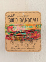 Half Boho Bandeau Black White Daisies