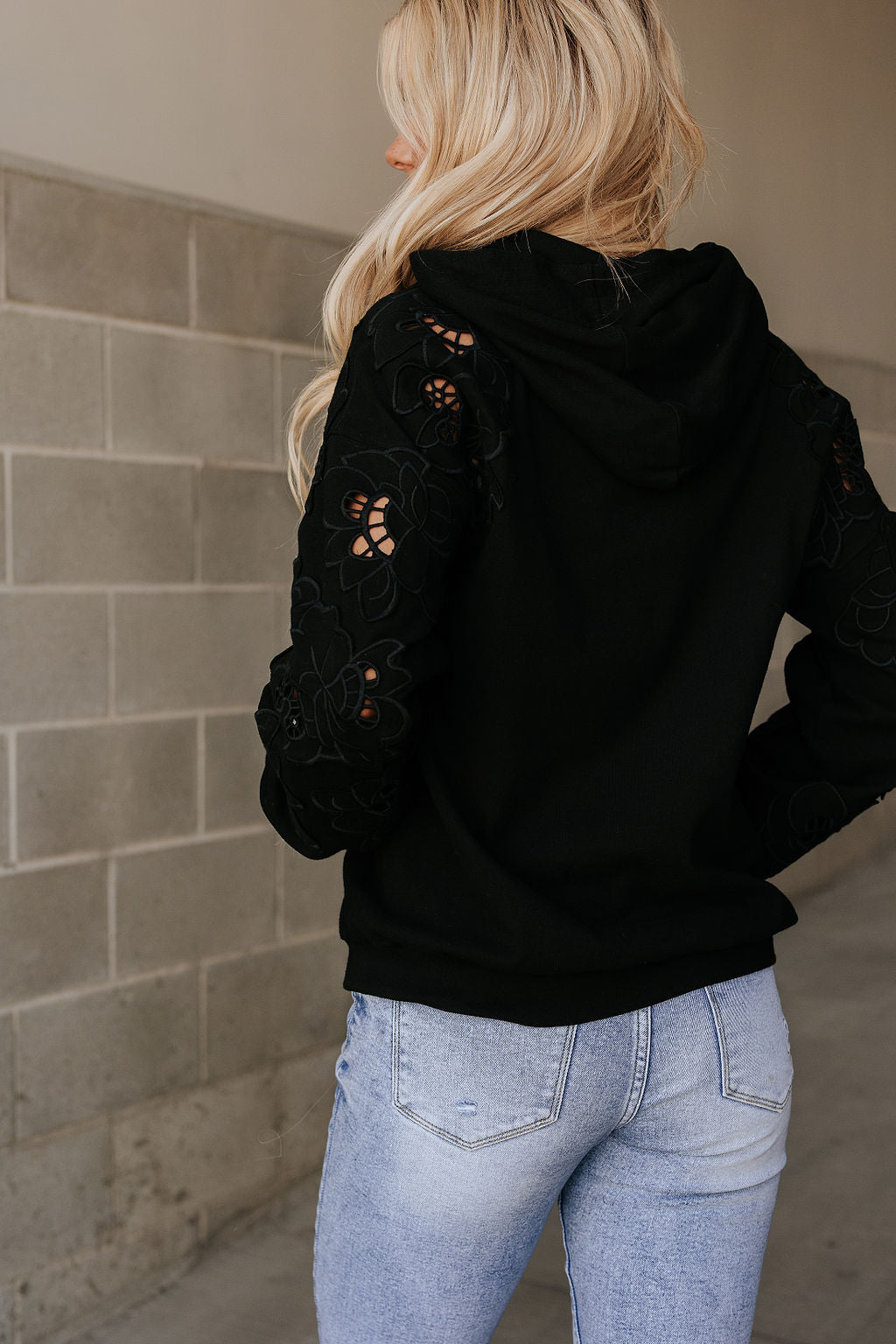 University Hoodie Love Story - Black