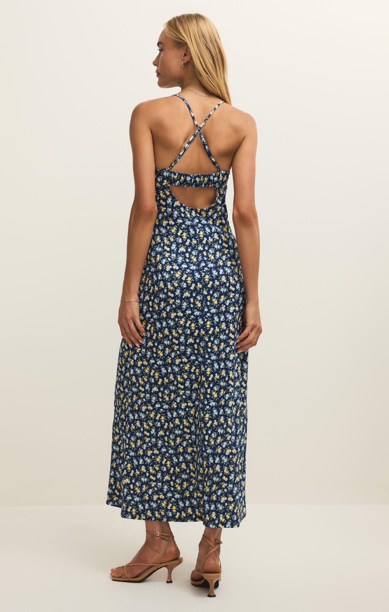 Chiara Idra Ditsy Midi Dress Eclipse