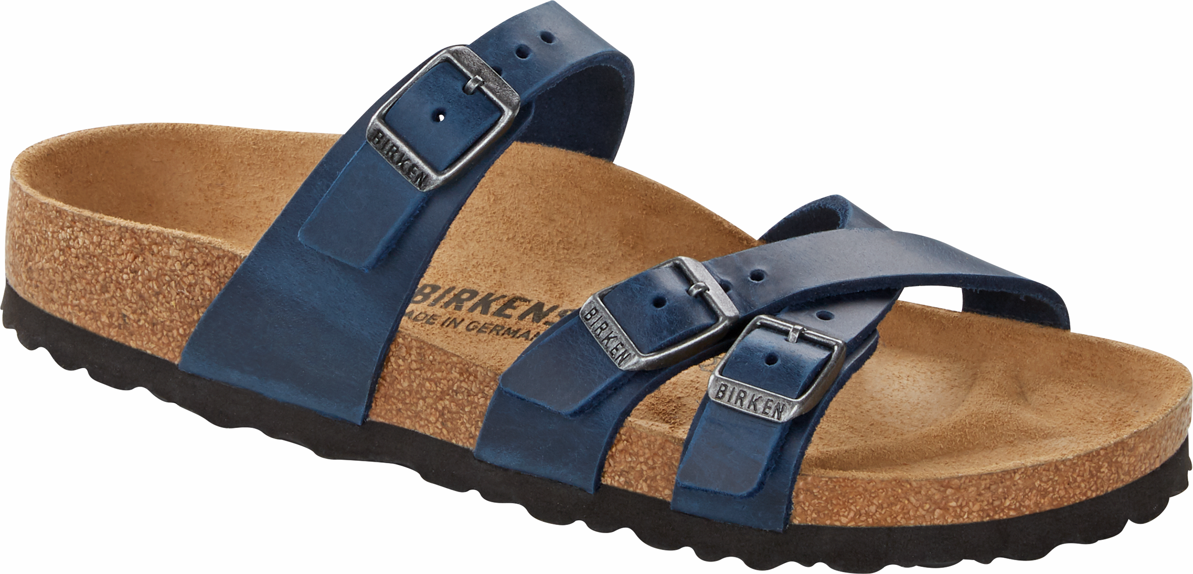 Franca Sandals Blue Oiled Leather