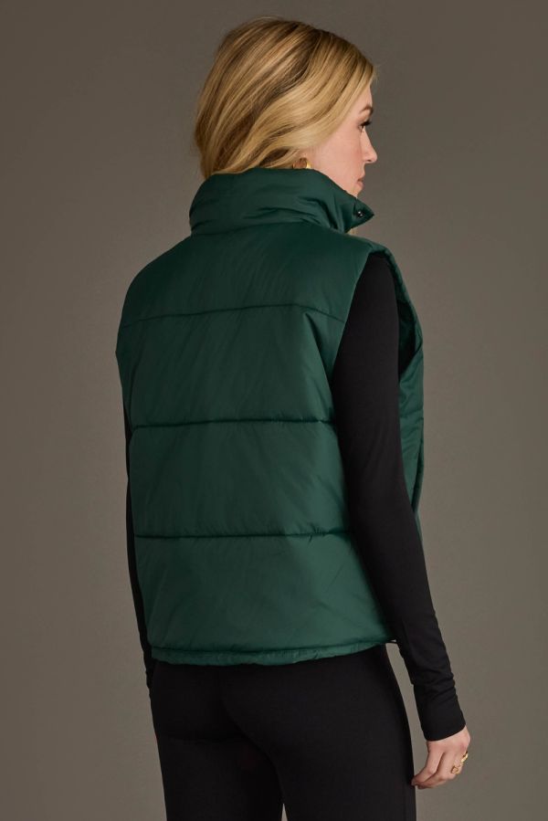 Lenore Puffer Vest Green