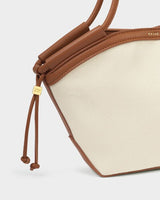 Florence Mini Tote Bag Canvas + Congac