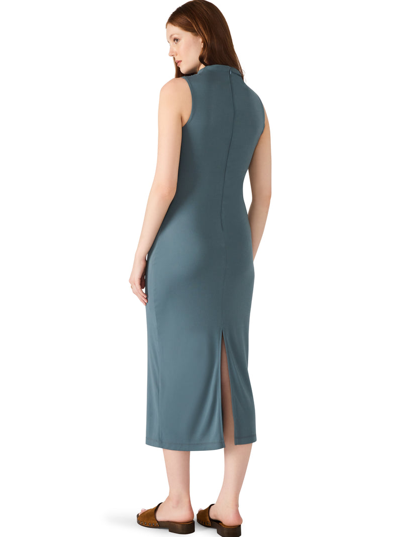 Mo Mesh Midi Dress Cloud Grey