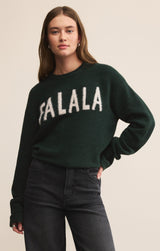 Holiday Cheer Sweater Garland Green