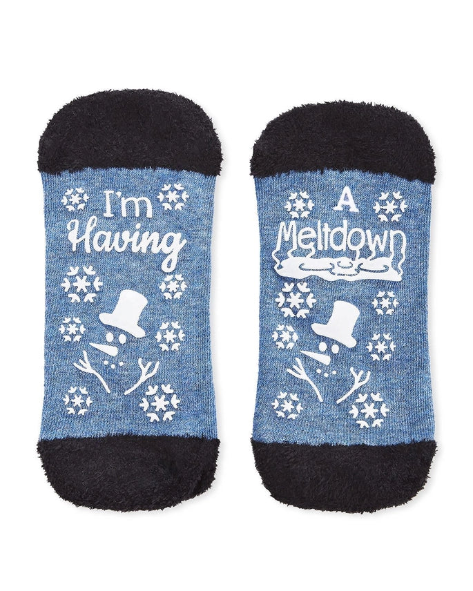 Snowman Problems Low Cut Socks