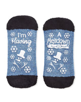 Snowman Problems Low Cut Socks