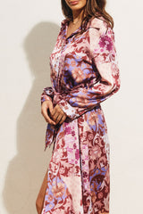 Kleos Midi Shirt Dress Plum Violet