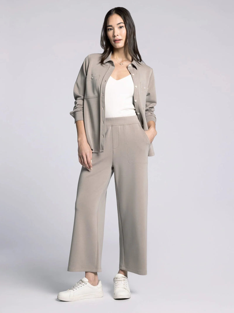Mildred Cropped Pants Taupe