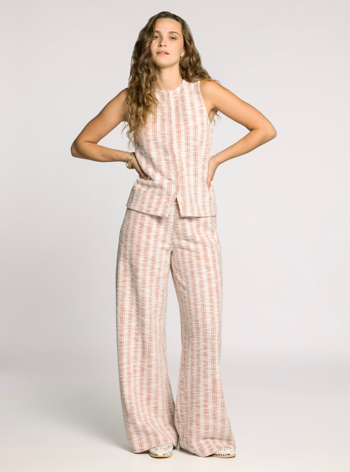 Zaria Pants Light Coral Rose