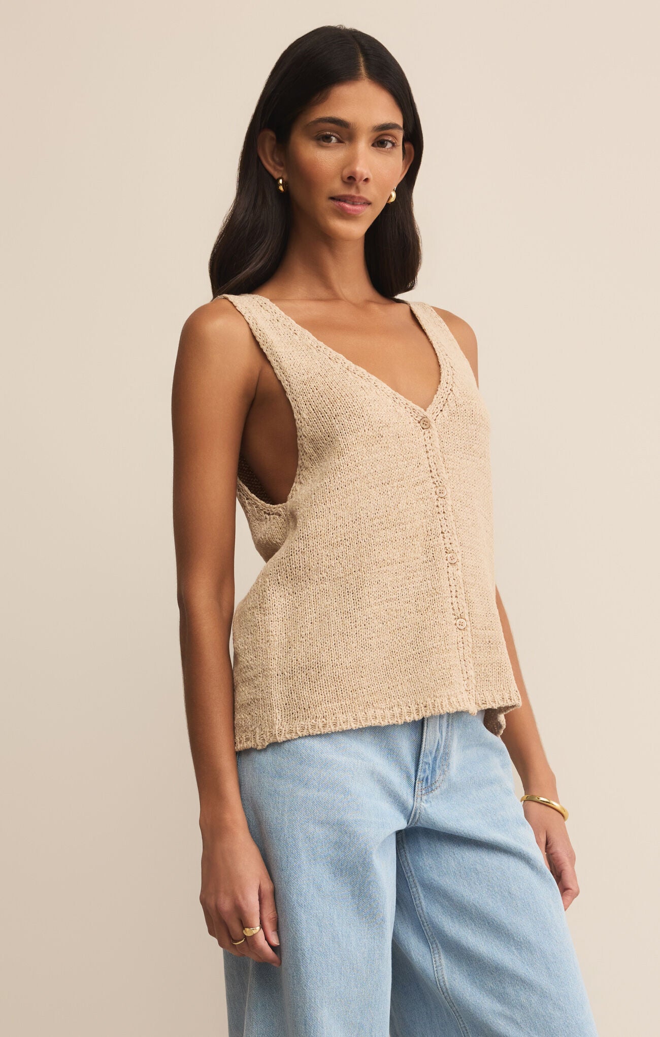 Mage Sweater Vest Natural