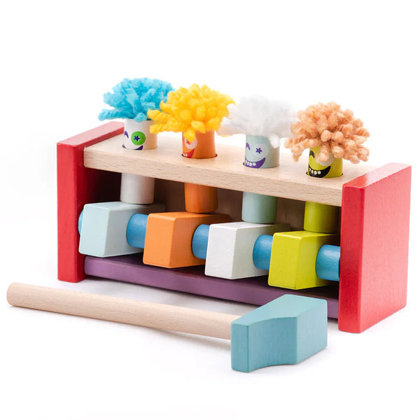 Wooden Jumping Clowns Toy