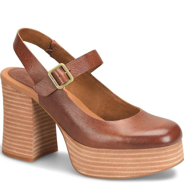 Vanya Strapped Heels Tan Rum