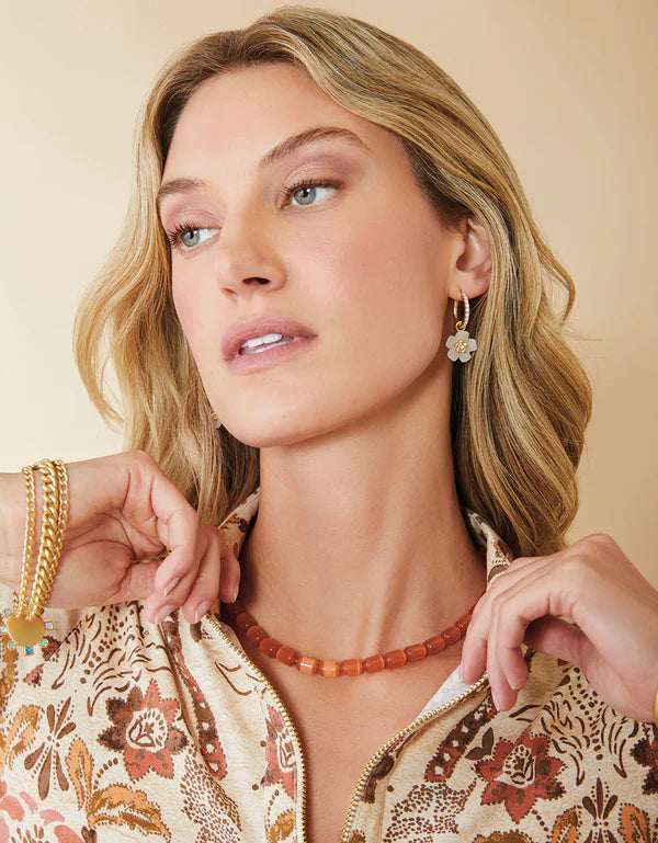Mystic Stone 17" Necklace - Optic Peach