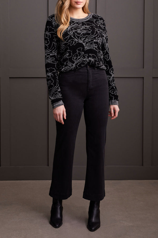 Fly Front 5 Pocket Straight Leg Pants Black