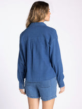 Novalie Shirt Washed Denim Blue