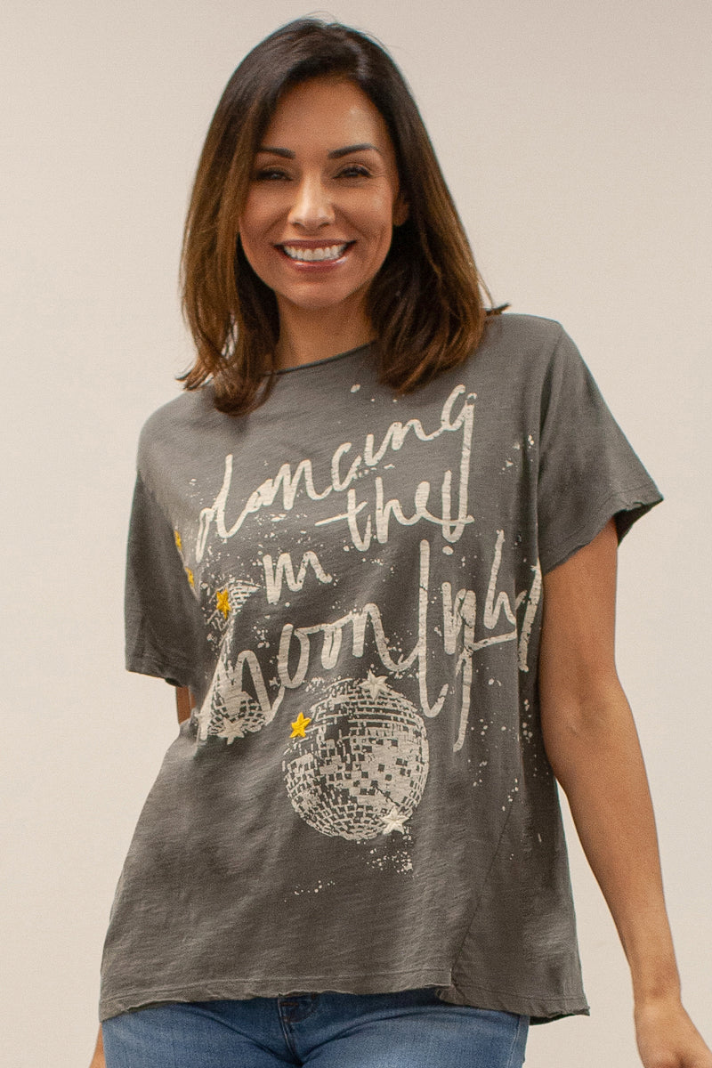 Dancing In The Moonlight Shona Tee Dark Grey