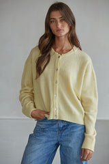 Olivia Knit Cardigan Light Yellow