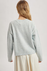 Cozy Stripe Cardigan Mint