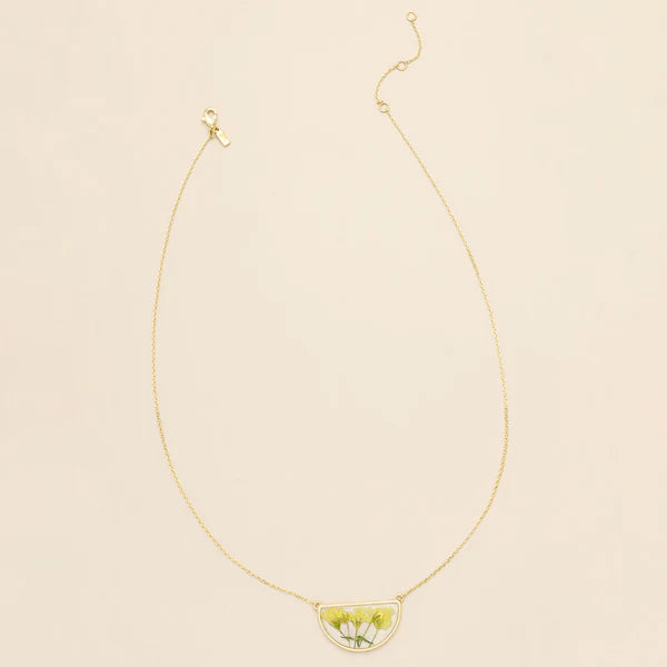 Pressed Flower Necklace