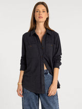 Lewis Button Up Shirt Navy Ink