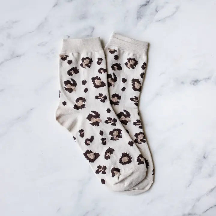 Leopard Casual Socks