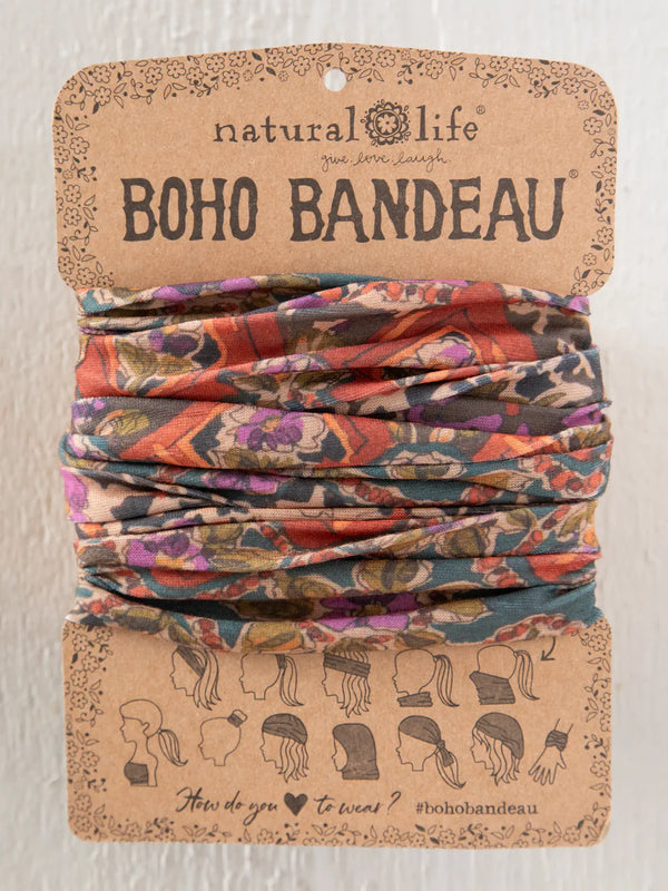 Full Boho Bandeau Brown Tuscany Border