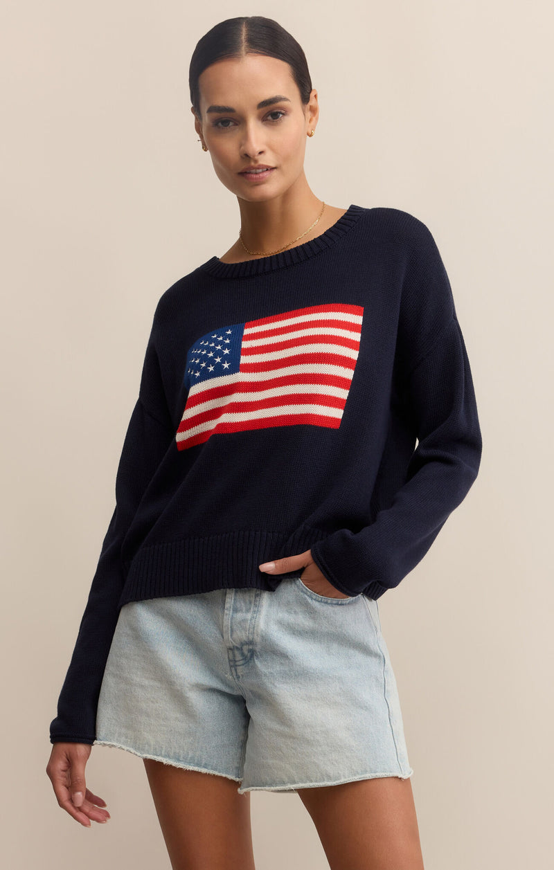 Sienna Patriot Sweater Eclipse