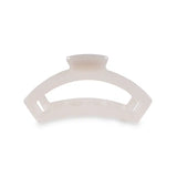 Open Medium Hair Clip Coconut White