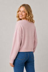 Otter Pals Sweater Pink