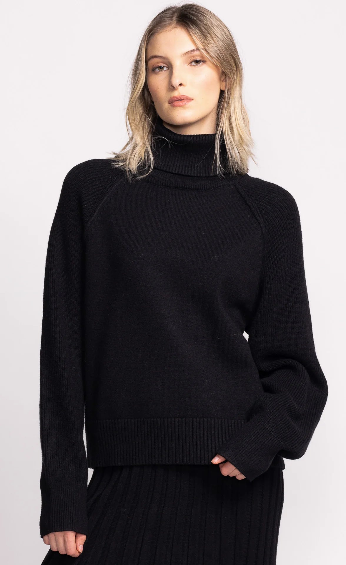 Sadie Turtleneck Sweater Black