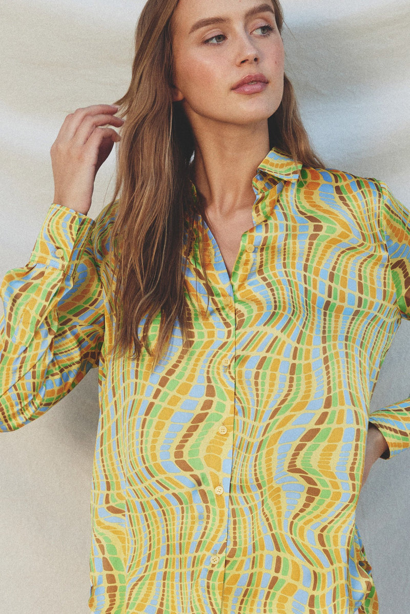 Disco Animal Relaxed Button Down Shirt