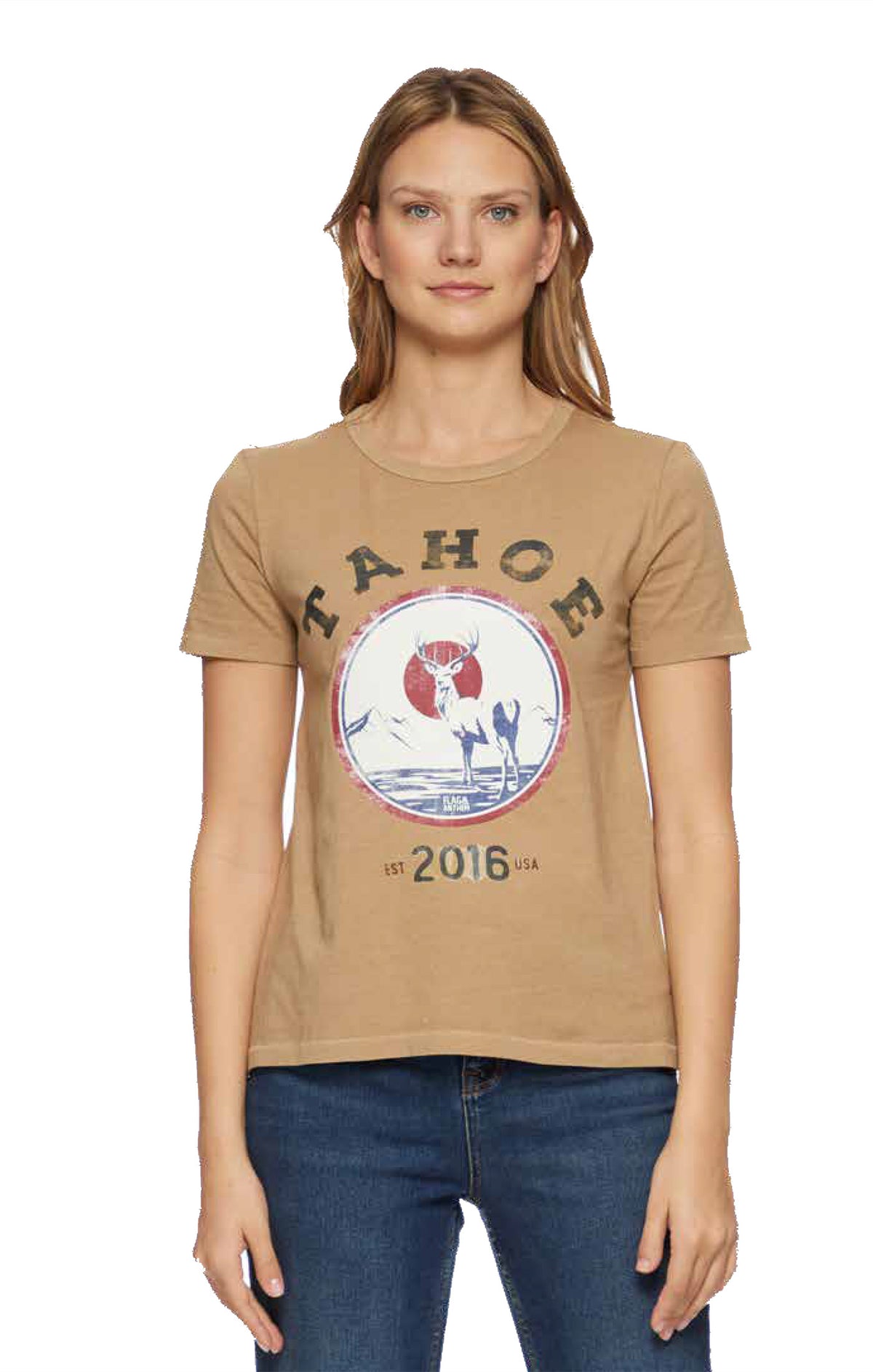 Tahoe 2016 Graphic Tee Camel
