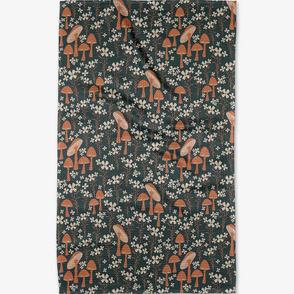 Geometry Tea Towel Mushroom Grove